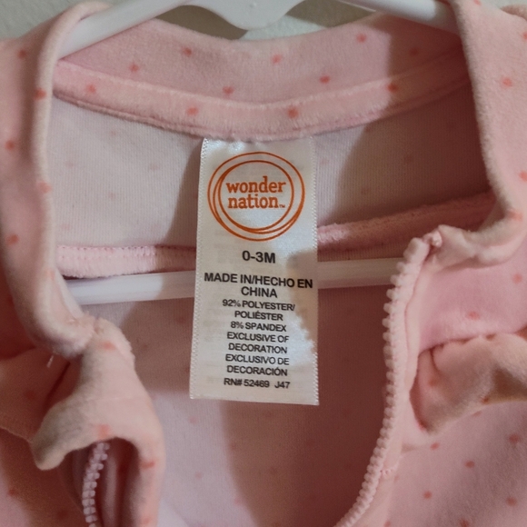 Wonder Nation 0-3 months Pink Polka Dot Jacket - Picture 3 of 3